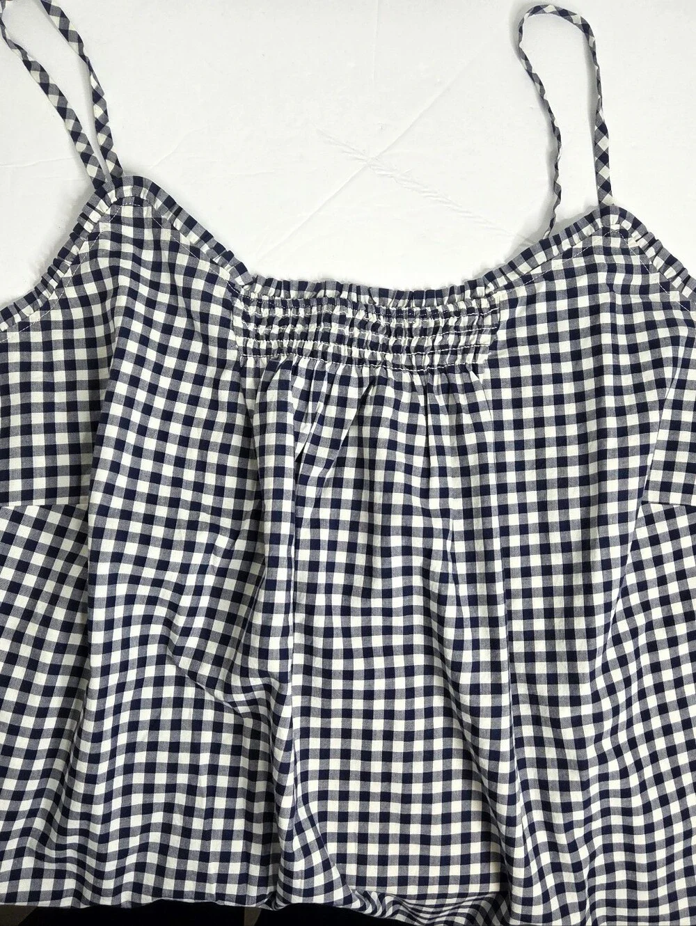 Draper James X Lands' End Pajama Cami Top Gingham Spaghetti Strap Size 2X NwT